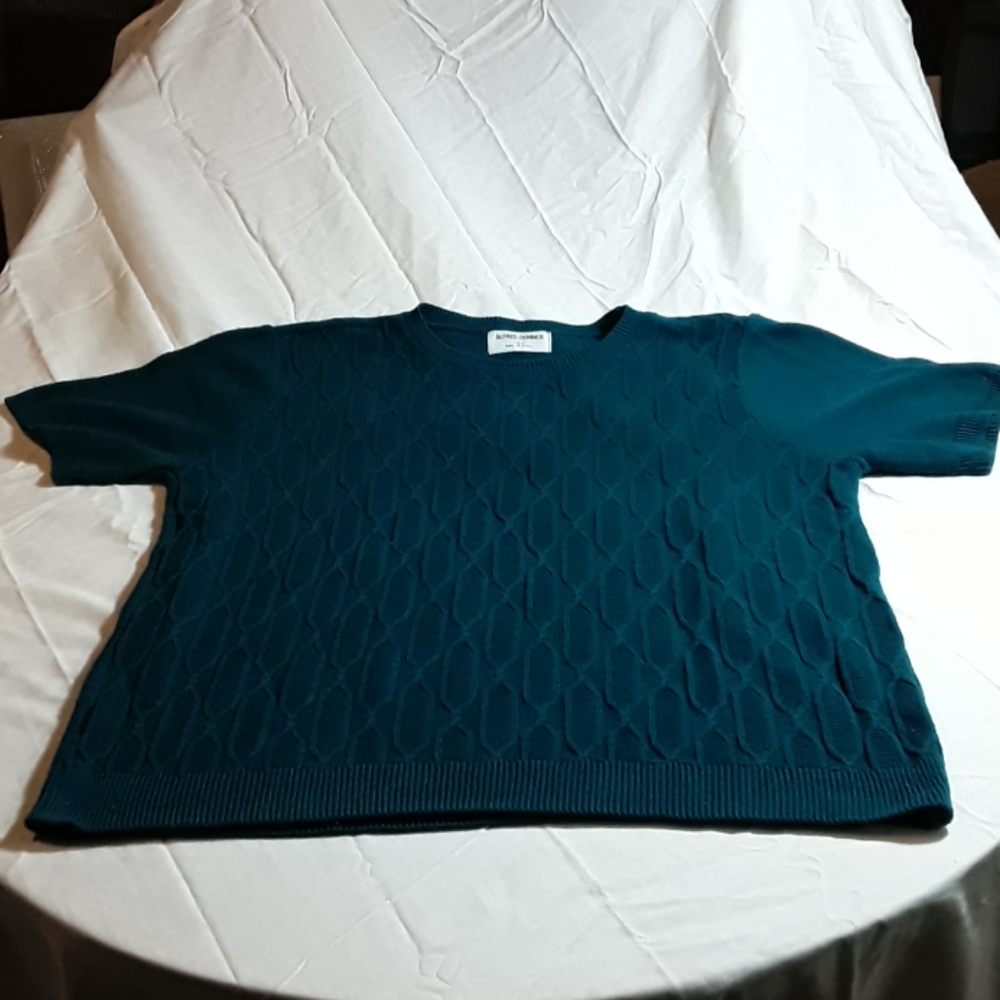 Alfred dunner sweater/shirt short sleeve